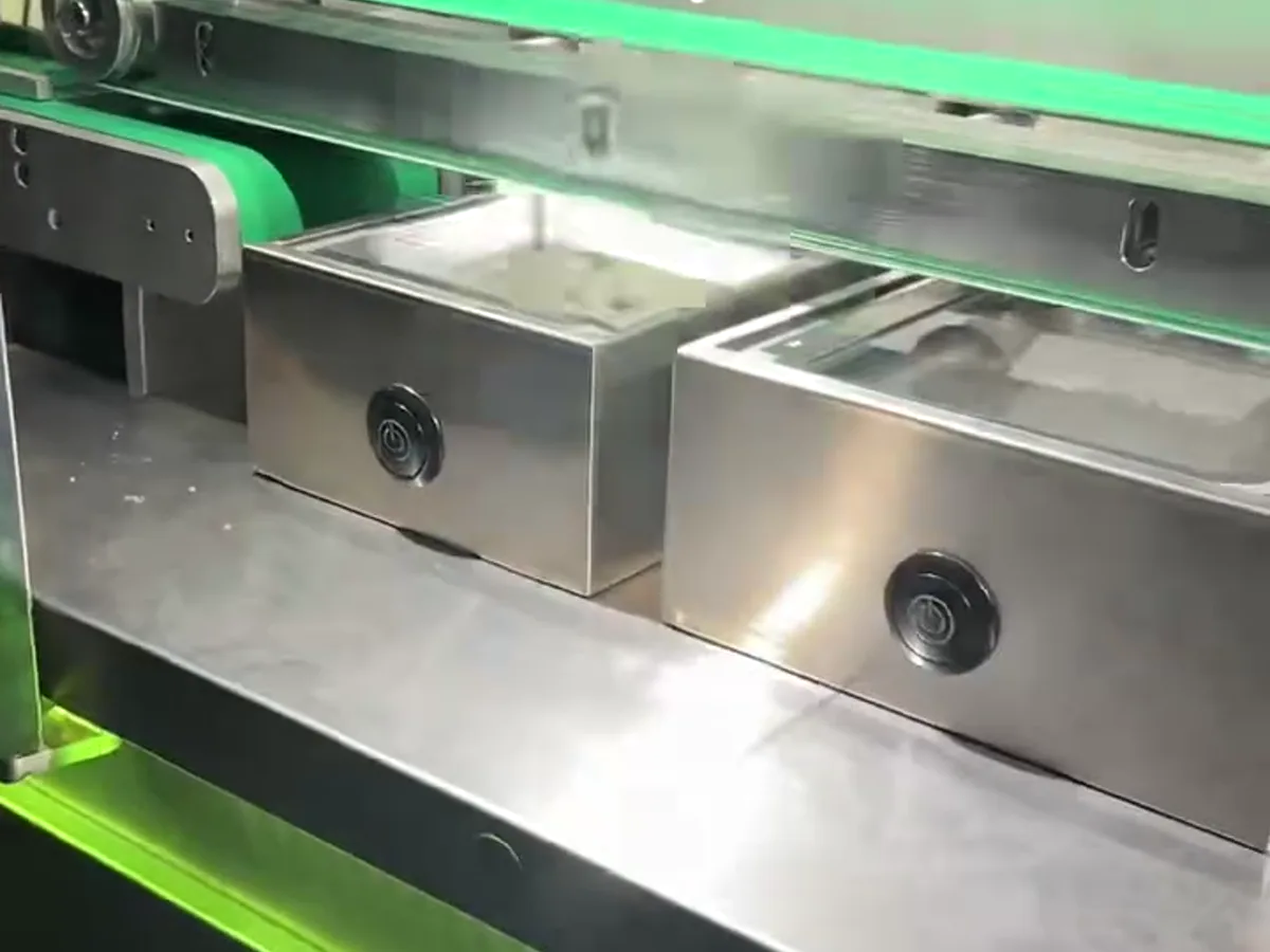 Play inline blister inspection footage